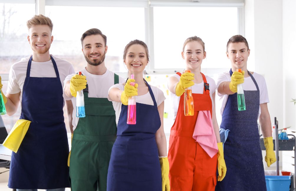 Trabajo en la industria de la limpieza