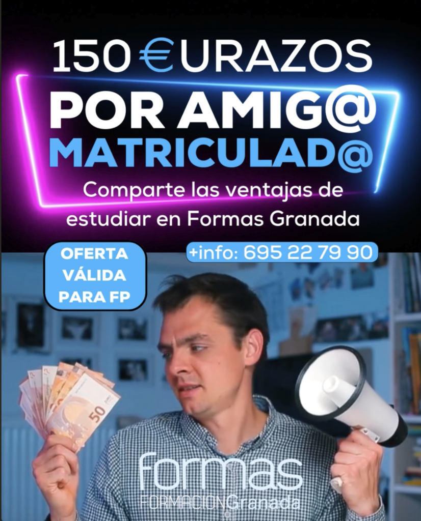 Plan amigo formas granada, 150 euros por amigo matriculado